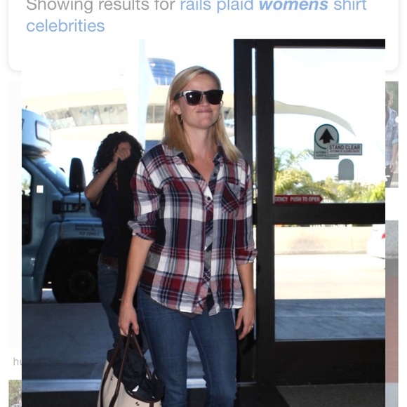 red and blue plaid shirt outfit